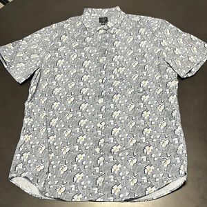 J Crew Black Patterned Shirt